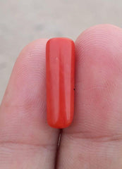 7.55ct Coral Stone - Moonga Stone - Marjan Stone - Pagadam Stone - 20x15mm
