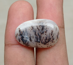 20.8ct Natural Dendritic Agate - Shajri Aqeeq - 26x17x5mm
