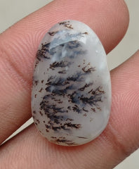 20.8ct Natural Dendritic Agate - Shajri Aqeeq - 26x17x5mm