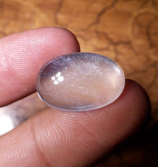 14,2 карата Dur e Najaf — Жемчужина Наджафа Кабошон — Камень апреля — Горный хрусталь Кварц — 21 x 14 мм