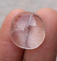 21 карат Dur e Najaf - Жемчужина Наджафа Кабошон - Камень апреля - Горный хрусталь Кварц - 18x17,5 мм