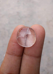 21 карат Dur e Najaf - Жемчужина Наджафа Кабошон - Камень апреля - Горный хрусталь Кварц - 18x17,5 мм