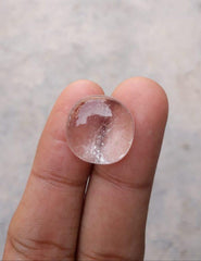 21 карат Dur e Najaf - Жемчужина Наджафа Кабошон - Камень апреля - Горный хрусталь Кварц - 18x17,5 мм