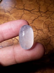 26.8ct-Dur e Najaf - Жемчужина Наджафа Кабошон Молочного цвета - Камень апреля - Горный хрусталь Кварц - 22x14 мм