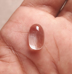 6,1 карата Dur e Najaf - Жемчужина Наджафа Кабошон Прозрачный - Камень апреля - Горный хрусталь Кварц - 14x9 мм
