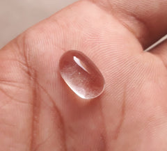 6,1 карата Dur e Najaf - Жемчужина Наджафа Кабошон Прозрачный - Камень апреля - Горный хрусталь Кварц - 14x9 мм