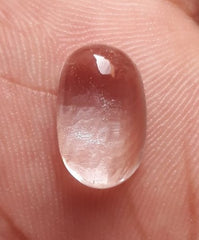 6,1 карата Dur e Najaf - Жемчужина Наджафа Кабошон Прозрачный - Камень апреля - Горный хрусталь Кварц - 14x9 мм