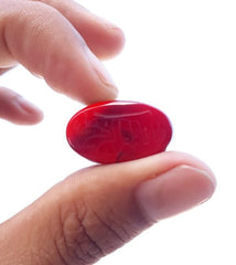 Резьба по сердолику 18,3 карата — гравировка Акик — Я Фатима (AS) Арабские стихи об Акике — 24x14 мм