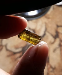 Эпидот 4,8 карата - Эпидот Кристалл - Эпидот - Продажа - Забарджад - 13,5x6,5 мм