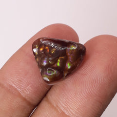 Кабошон из мексиканского огненного агата MultiFire Rare