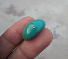 Natural Turquoise Green Matrix with Pyrite, Shajri Feroza, Oval Shape, Real Firoza Stone, Dimensions-22x14mm