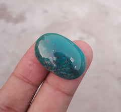 Natural Turquoise Green Matrix with Pyrite, Shajri Feroza, Oval Shape, Real Firoza Stone,Dimensions-29x19mm