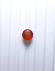 3.8ct Hessonite Garnet - Natural Faceted Hessonite Gem - 9mm
