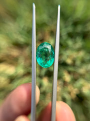 Натуральный изумруд 5,97 карата - Будх Ратна - Замурд - камень Пачу, камень Маркат Мани - 13x9,6x6,8 мм