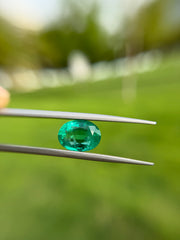 Натуральный изумруд 5,97 карата - Будх Ратна - Замурд - камень Пачу, камень Маркат Мани - 13x9,6x6,8 мм