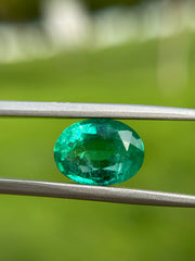 Натуральный изумруд 5,97 карата - Будх Ратна - Замурд - камень Пачу, камень Маркат Мани - 13x9,6x6,8 мм