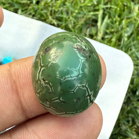 34.5ct Natural Green Turquoise aka Feroza Stone