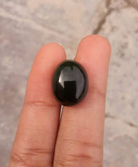 Нефрит 16,5 карата, нефритовый нефритовый кабошон, зеленый нефрит, нефритовые камни хорошего качества - 17x13x8 мм