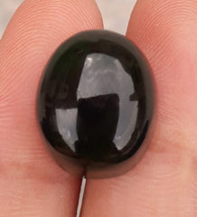 Нефрит 20,6 карата, нефритовый нефритовый кабошон, зеленый нефрит, нефритовые камни хорошего качества - 16x13,8x10 мм