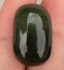 30.7ct Jade, Nephrite Jade Cabochon, Jade Green, Good Quality Jade Stones - 23x15x9mm