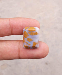 Яшма 15,4 карата — Золотая яшма Кабошон — Желтая яшма — 22 х 15 мм