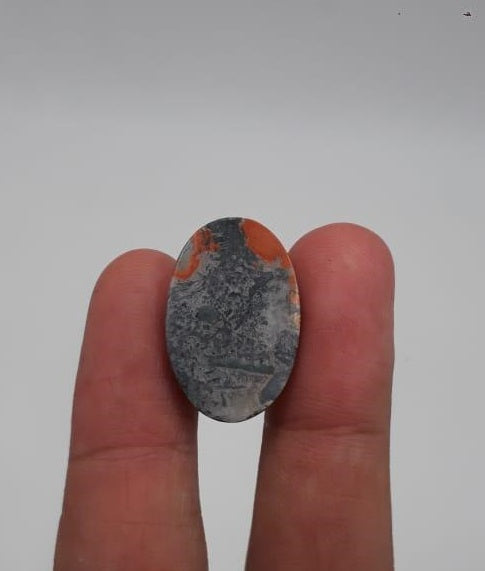 Яшма 25 карат - Малигано Кабошон Джаспер - Яшма Малигано - 24x15 мм