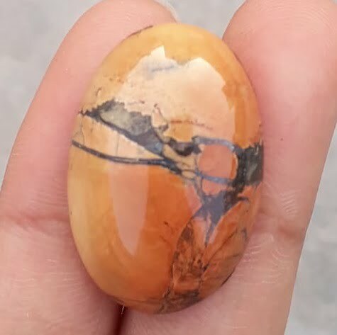 Яшма 30,7 карата — Малигано Джаспер Кабошон — Джаспер Малигано — 29x20 мм