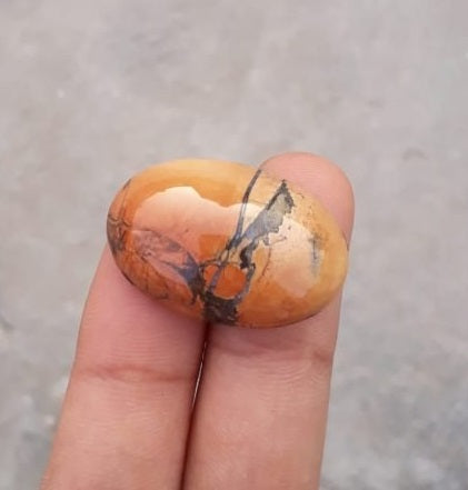 Яшма 30,7 карата — Малигано Джаспер Кабошон — Джаспер Малигано — 29x20 мм