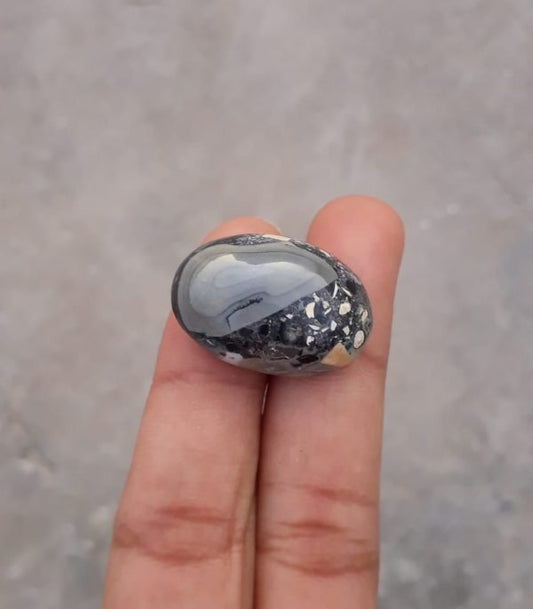 Яшма 30,8 карата — Малигано Кабошон Джаспера — Джаспер Малигано — 27x19 мм