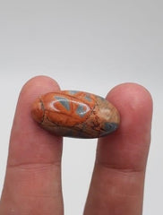 Яшма 18 карат - Малигано Кабошон Джаспер - Яшма Малигано - 25x13 мм