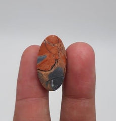 Яшма 18 карат - Малигано Кабошон Джаспер - Яшма Малигано - 25x13 мм