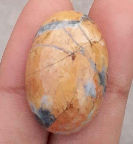 Яшма 31,4 карата — Малигано Джаспер Кабошон — Джаспер Малигано — 28x19 мм