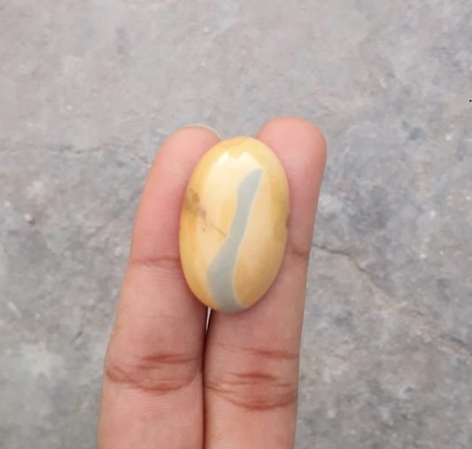 Яшма 31,7 карата — Малигано Джаспер Кабошон — Джаспер Малигано — 30,5x19 мм