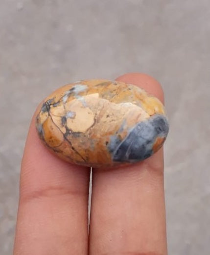 32ct Jasper - Maligano Jasper Cabochon - Jasper Maligano- 29x20mm