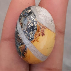 40ct Jasper - Maligano Jasper Cabochon - Jasper Maligano- 28x20mm