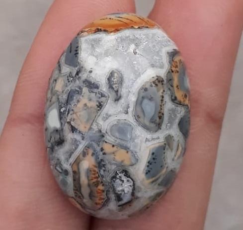 Яшма 42,6 карата — Малигано Кабошон Джаспера — Джаспер Малигано — 29x21 мм