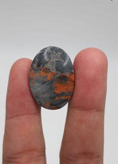 48ct Jasper - Maligano Jasper Cabochon - Jasper Maligano- 26x18mm