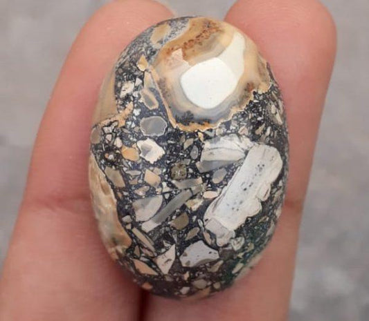 Яшма 49,6 карата — Малигано Кабошон Джаспера — Джаспер Малигано — 30,5x22 мм