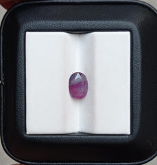 1.70ct Sapphire for Sale - Natural untreated Bi-Color Kashmiri Sapphire - Dimensions 9.1x6.4x3.3mm
