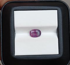 1.70ct Sapphire for Sale - Natural untreated Bi-Color Kashmiri Sapphire - Dimensions 9.1x6.4x3.3mm