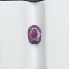 1.70ct Sapphire for Sale - Natural untreated Bi-Color Kashmiri Sapphire - Dimensions 9.1x6.4x3.3mm