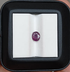 Продажа сапфира 1,15 карата — Кашмирский сапфир с природными включениями — размеры 7,9x6,2x3 мм