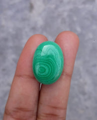 24.3ct Malachite Crystal - Malachite Cabochon - Malachite Stone of Transformation - 22x16mm