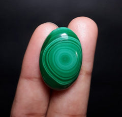 26.5ct Malachite Crystal - Malachite Cabochon - Malachite Stone of Transformation - 22x16mm