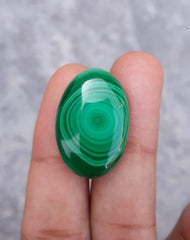 26.5ct Malachite Crystal - Malachite Cabochon - Malachite Stone of Transformation - 22x16mm
