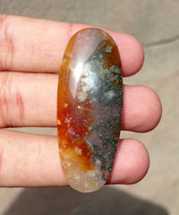 Marcasite Agate Sparkle Captivating Natural Stone - 57x23mm