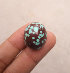 Natural Certified Egyptian Turquoise - Misri Feroza - 43.7Ct- 23x19mm