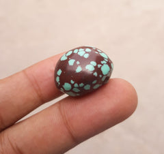Natural Certified Egyptian Turquoise - Misri Feroza - 43.7Ct- 23x19mm