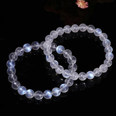 Beautiful BlueSheen MoonStone Gemstone Strech Bracelet