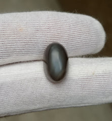 Лунный камень 9,7 карата - Лунный камень Адуляр - Серый лунный камень - Июньский камень - 15x10x8 мм